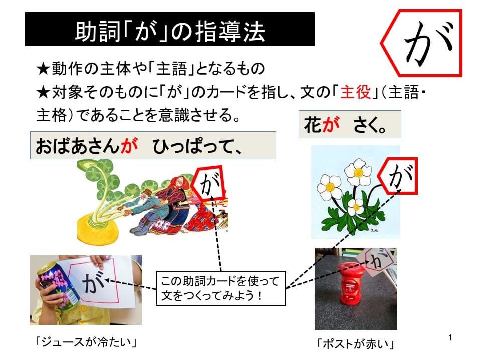 第16回 助詞「が」を使って文を作ろう!(16分) | 難聴児支援教材研究会